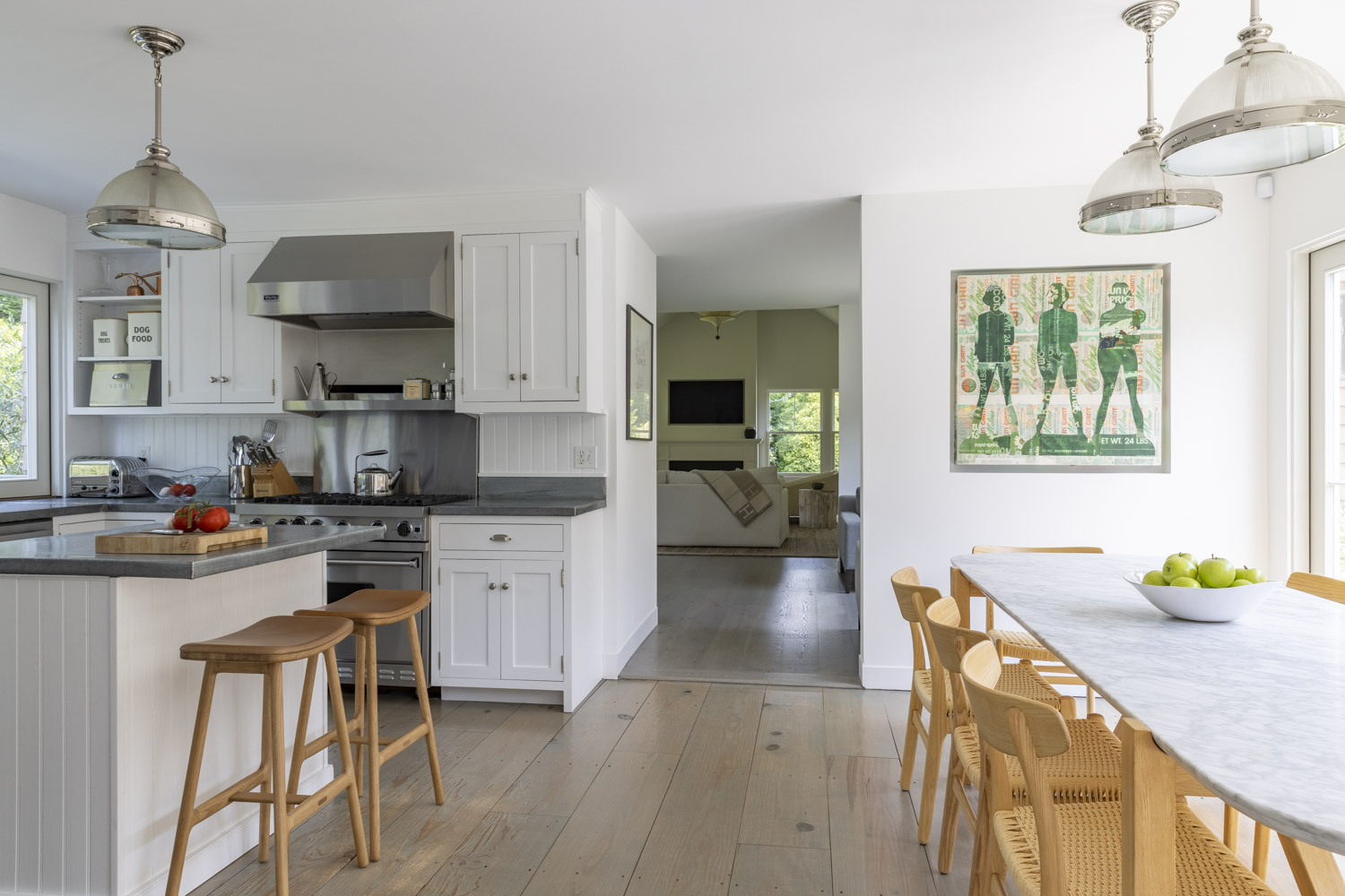 Photo of construction by Ronald Webb Builder.